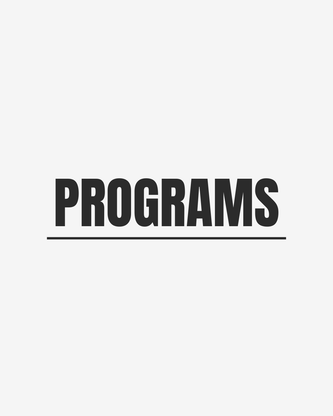 Programs